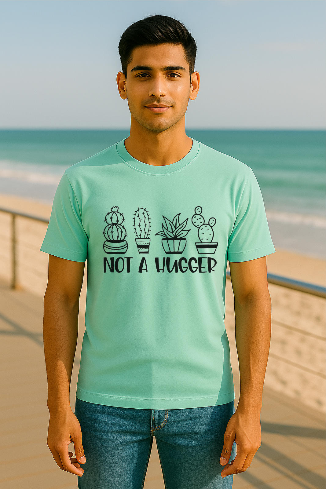 π΅ Not a Hugger Tee | Cactus-Core for the Emotionally Distant