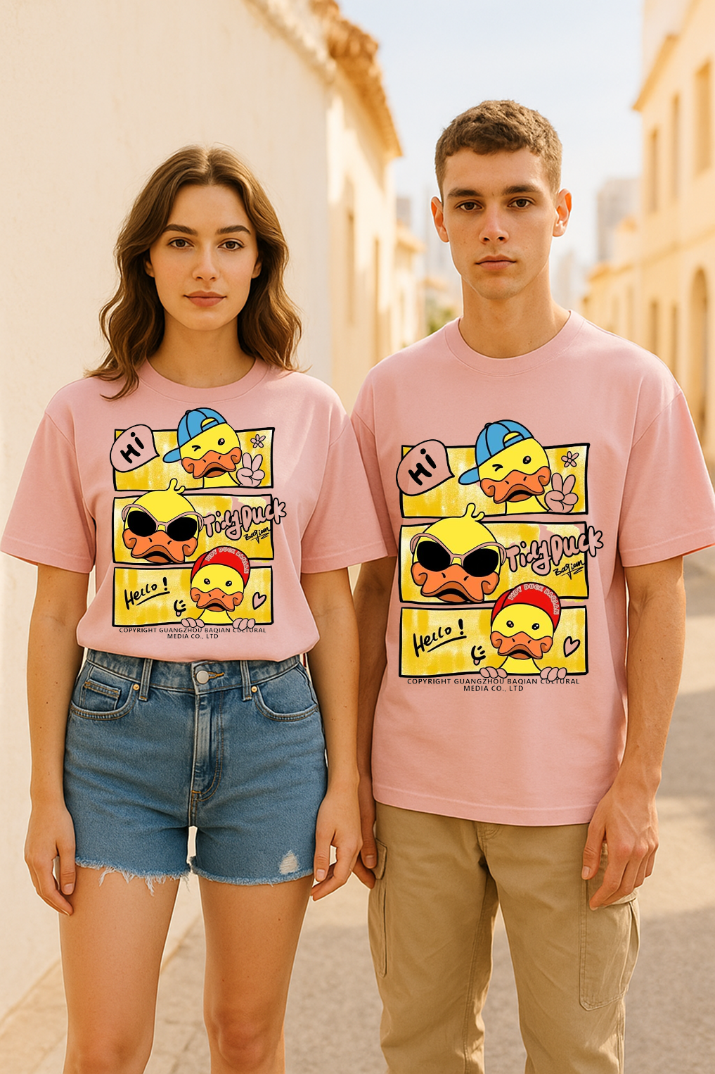 Tidy Duck Comic Panel Tee – Quirky Charm Meets Everyday Comfort