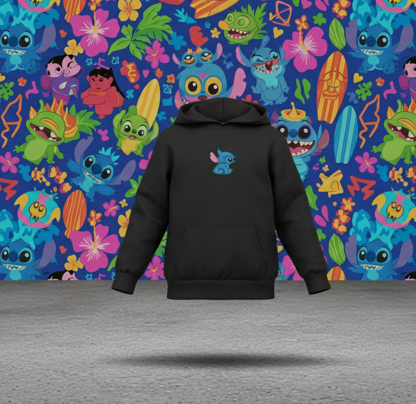“Stitched Alien Vibes 👽💙 | Kids Unisex Hoodie | 0–13 Yrs”