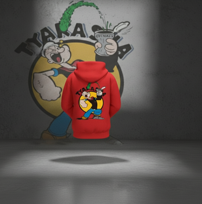 “Spinach Power Drip 🥬💪 | Popeye Hoodie/Tee (0–13Y)”