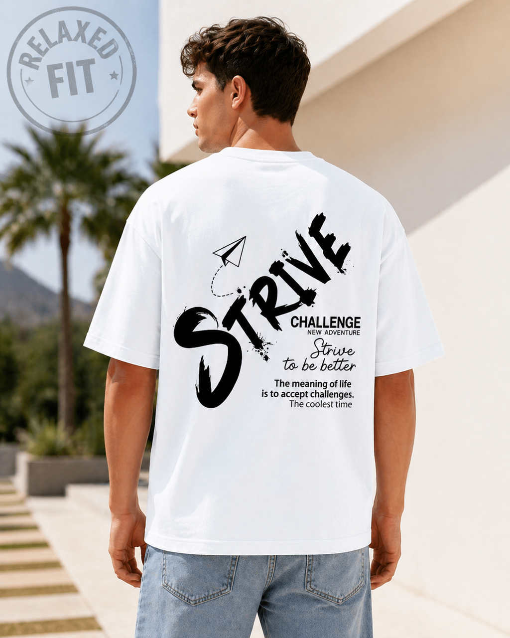 Strive Mode Relax Fit Tee ⚡