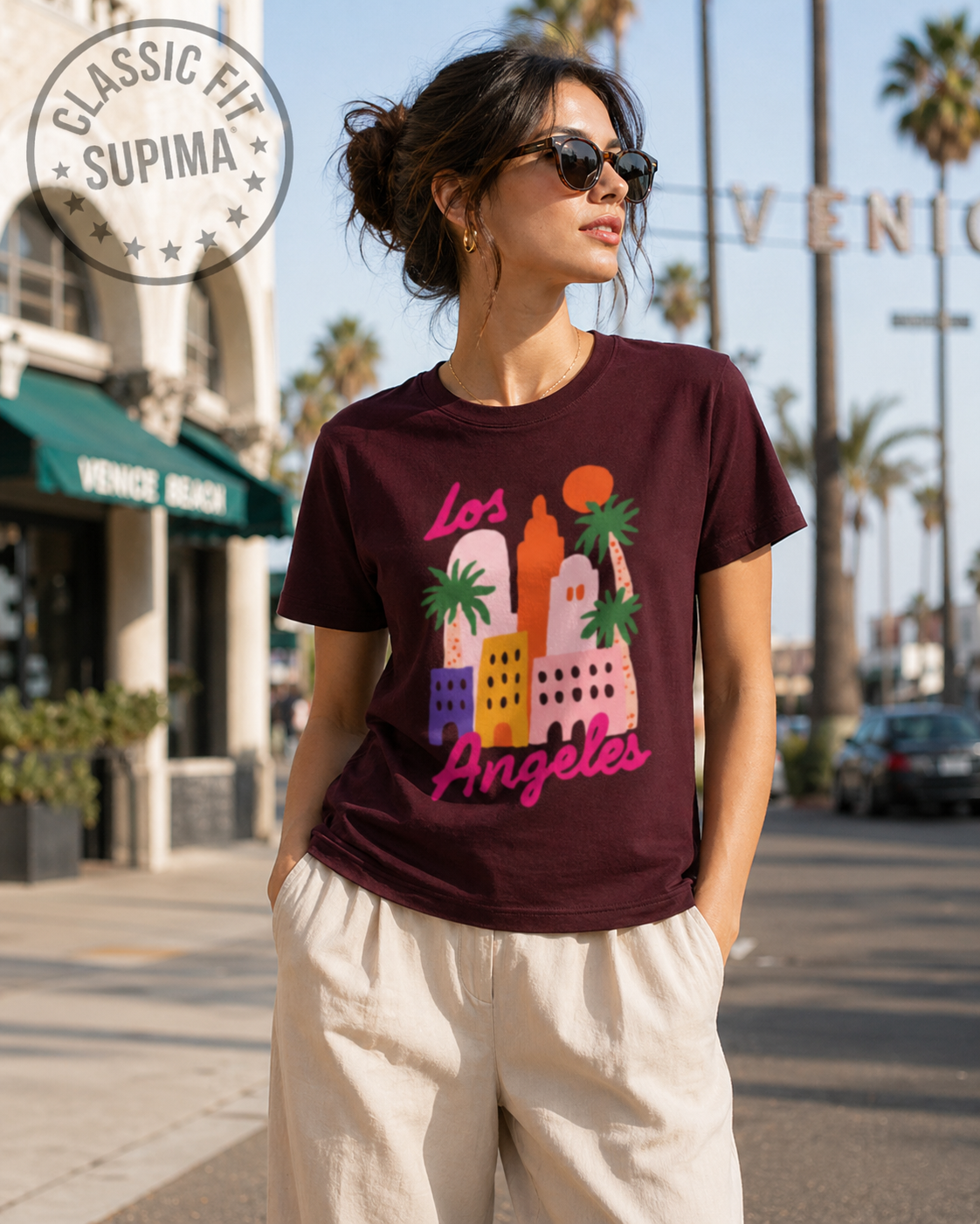 LA Sunset Supima Classic Tee