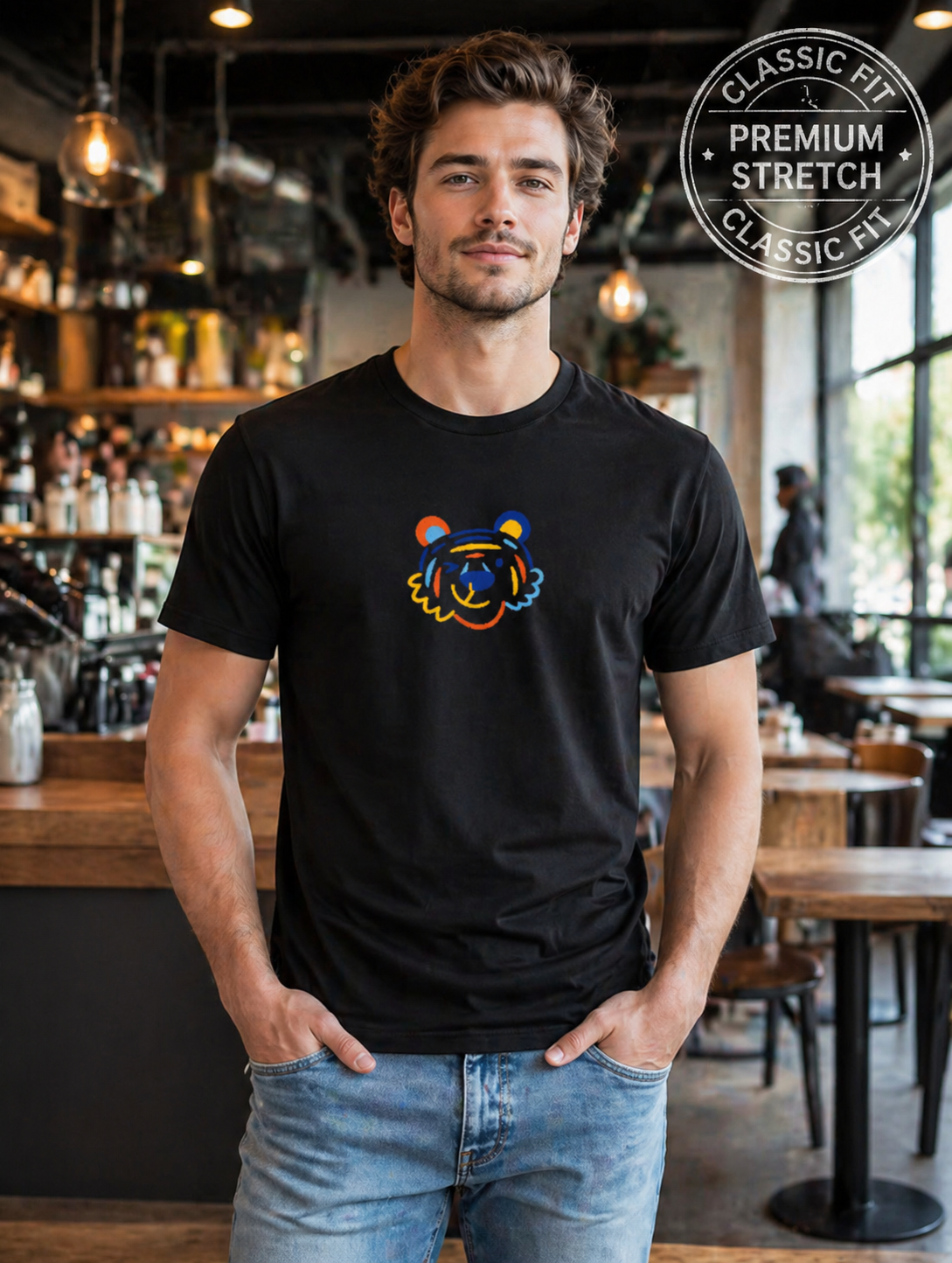 Neon Tiger Premium Stretch Tee