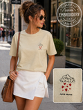 “More Amore” Embroidered Tee