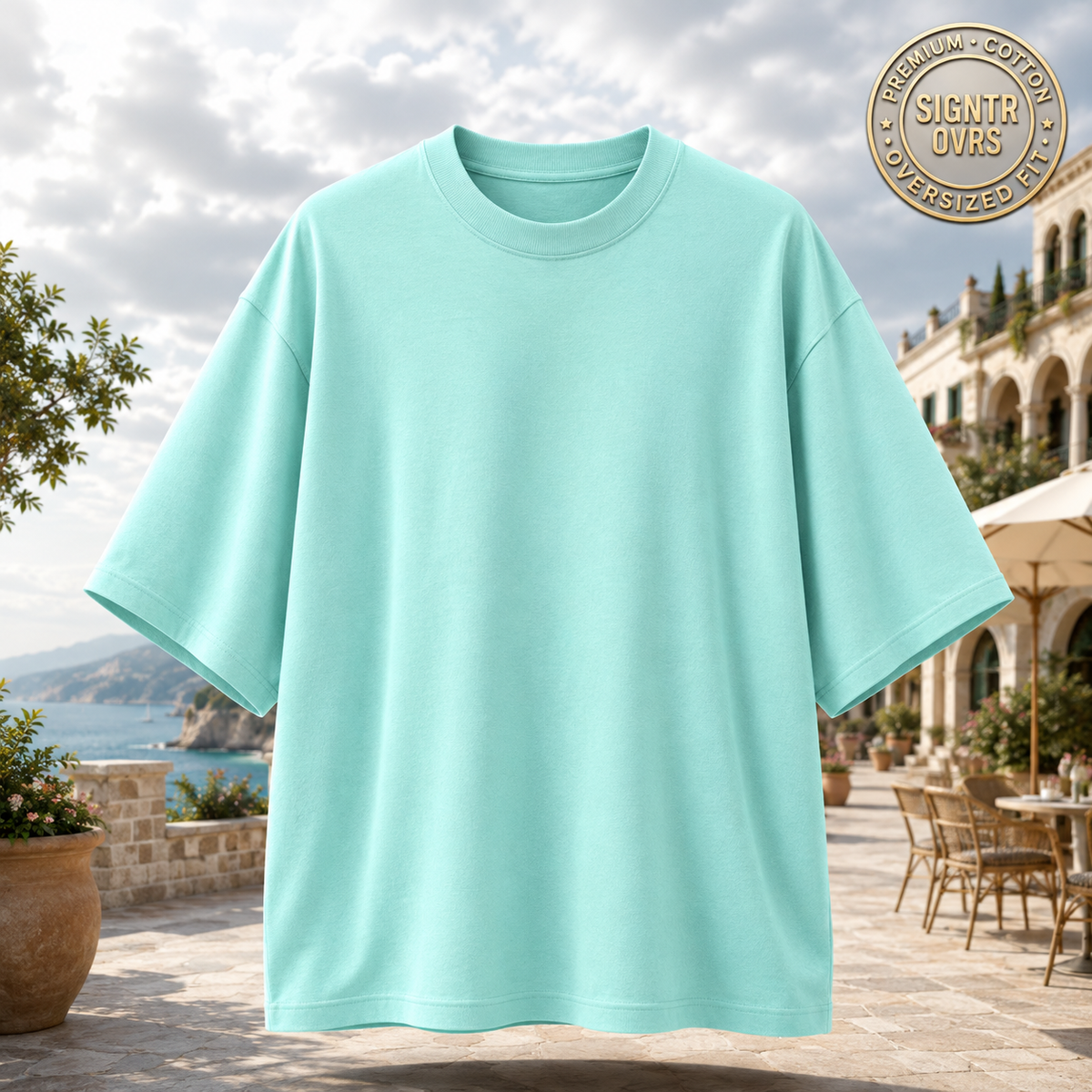 SIGNATURE OVERSIZED TEE • DENSE COTTON • STRUCTURED DRAPE