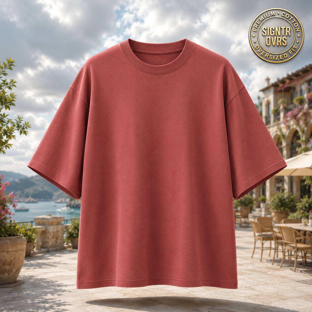 SIGNATURE OVERSIZED TEE • DENSE COTTON • STRUCTURED DRAPE