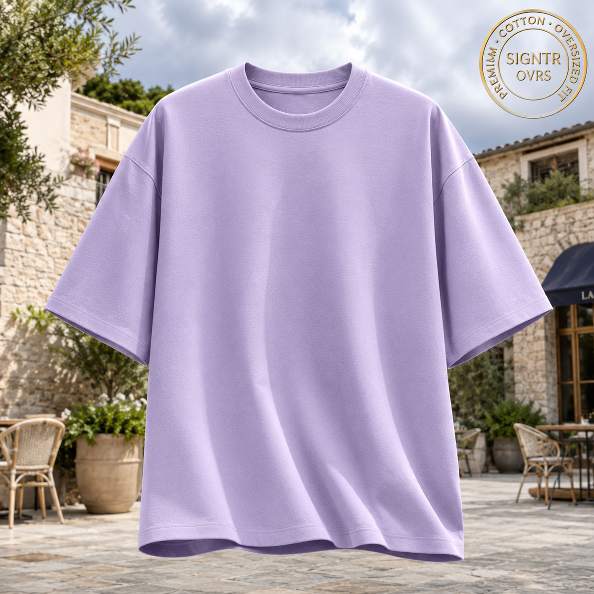 SIGNATURE OVERSIZED TEE • DENSE COTTON • STRUCTURED DRAPE