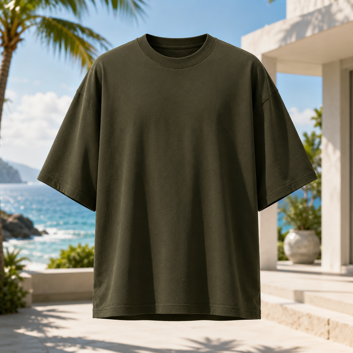 SIGNATURE OVERSIZED TEE • DENSE COTTON • STRUCTURED DRAPE
