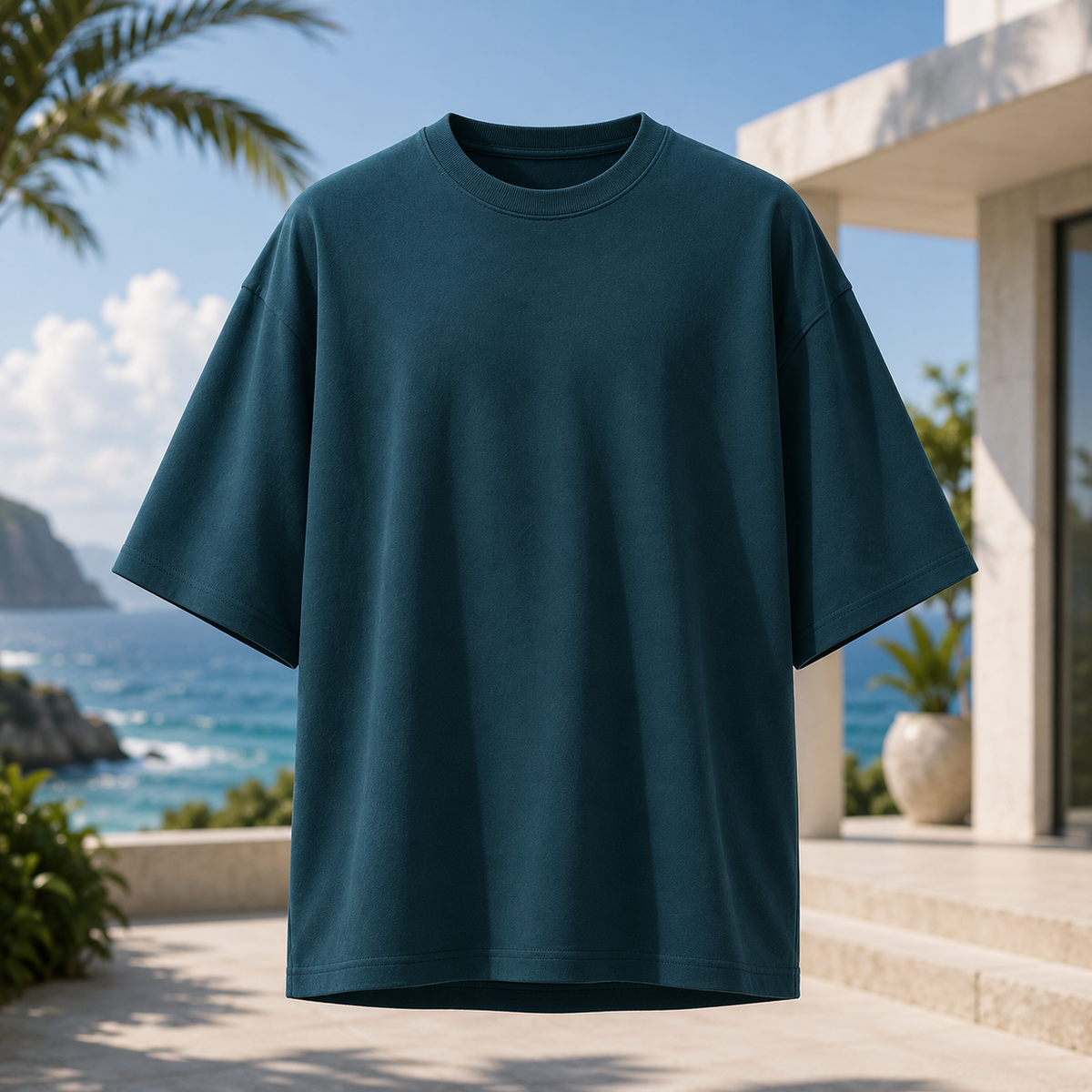 SIGNATURE OVERSIZED TEE • DENSE COTTON • STRUCTURED DRAPE
