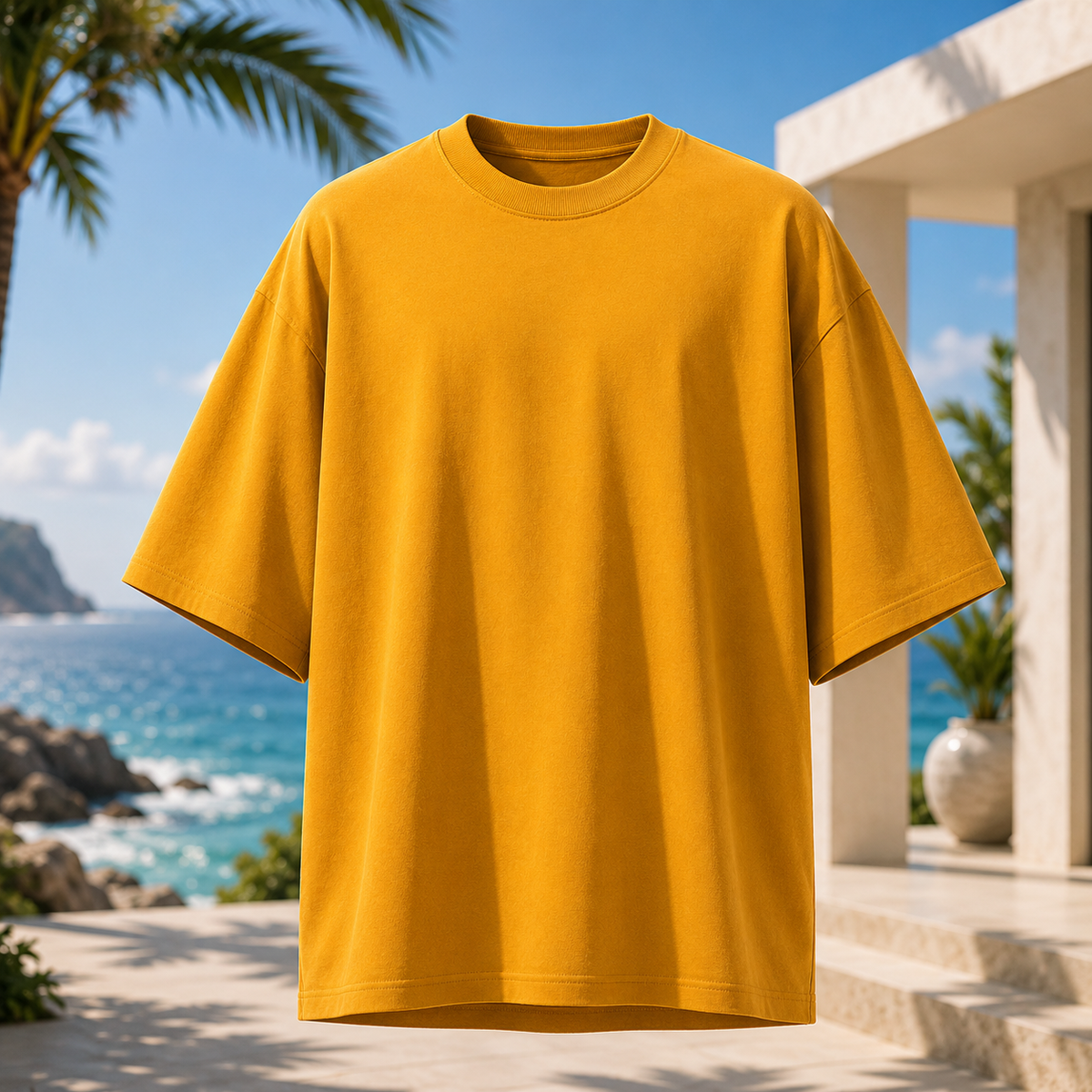 SIGNATURE OVERSIZED TEE • DENSE COTTON • STRUCTURED DRAPE