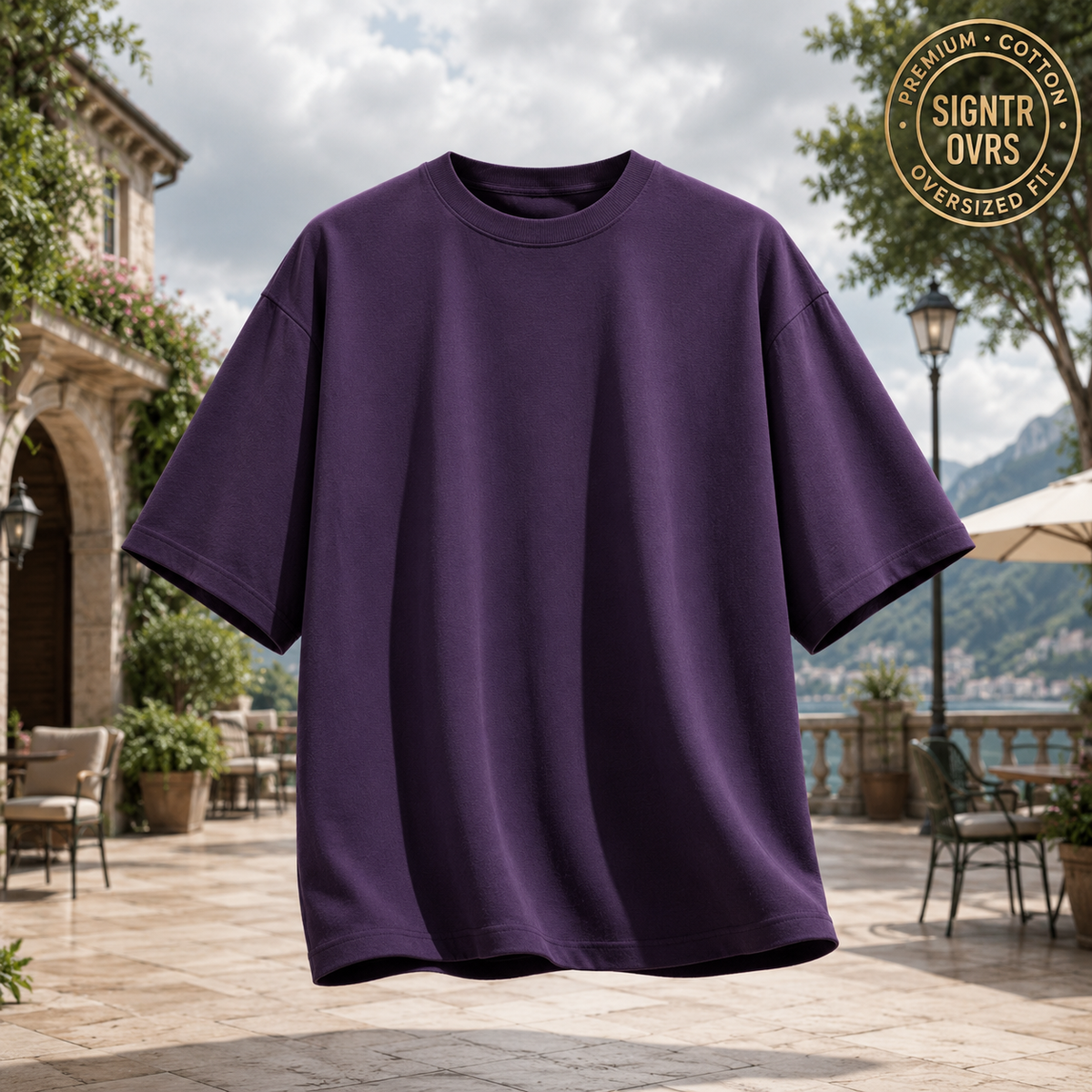 SIGNATURE OVERSIZED TEE • DENSE COTTON • STRUCTURED DRAPE
