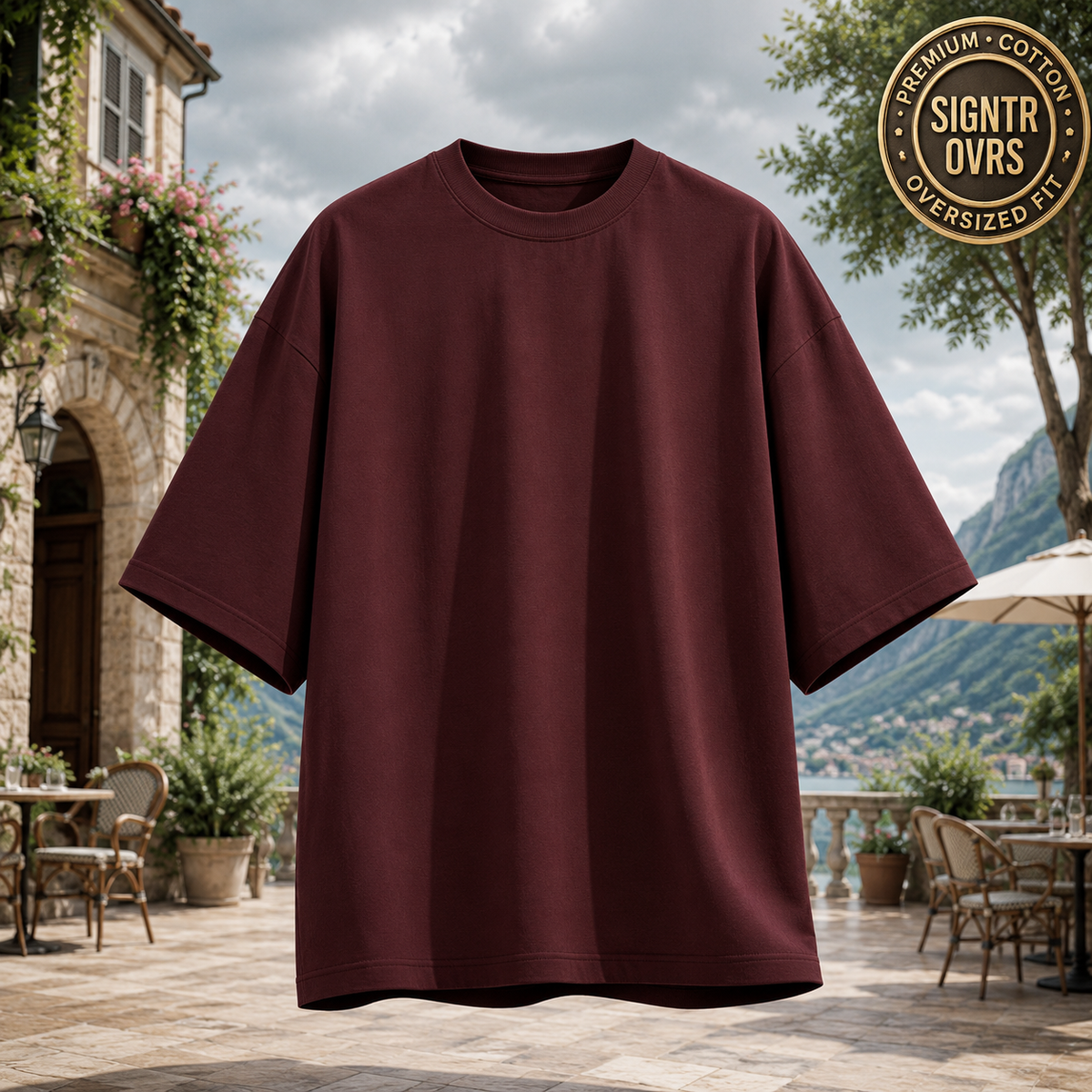 SIGNATURE OVERSIZED TEE • DENSE COTTON • STRUCTURED DRAPE