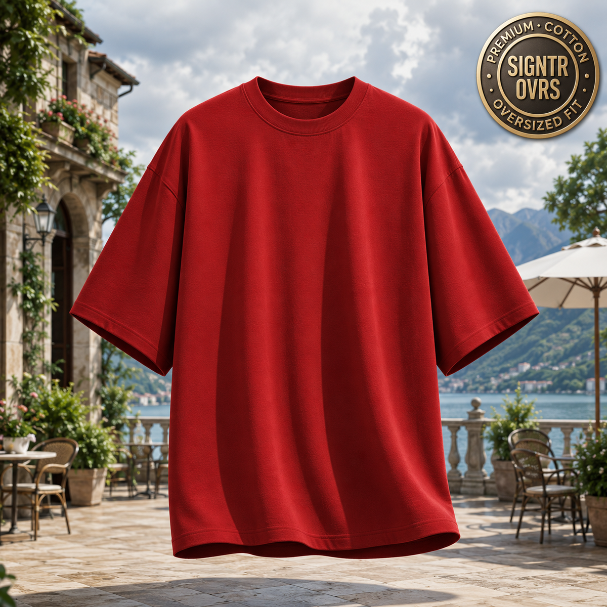 SIGNATURE OVERSIZED TEE • DENSE COTTON • STRUCTURED DRAPE