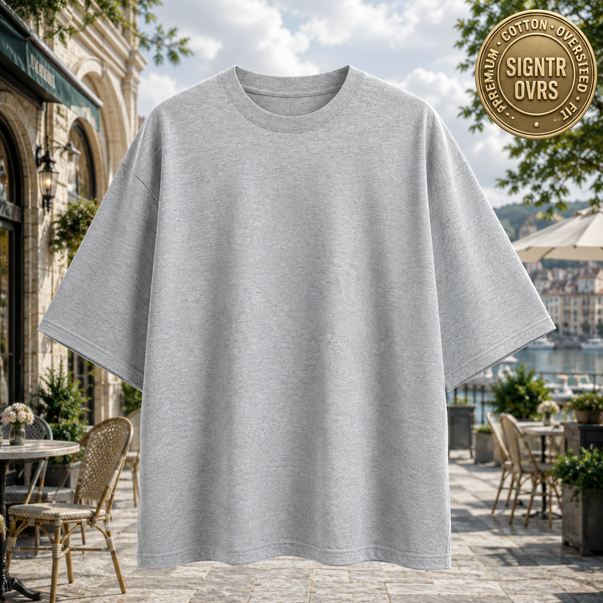 SIGNATURE OVERSIZED TEE • DENSE COTTON • STRUCTURED DRAPE