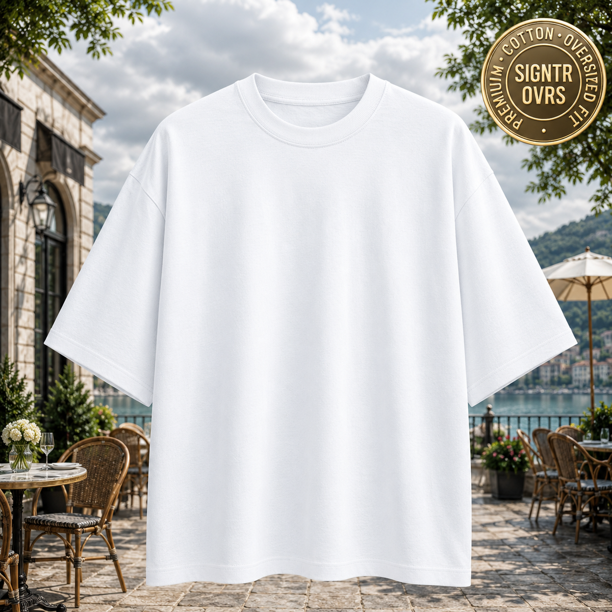SIGNATURE OVERSIZED TEE • DENSE COTTON • STRUCTURED DRAPE