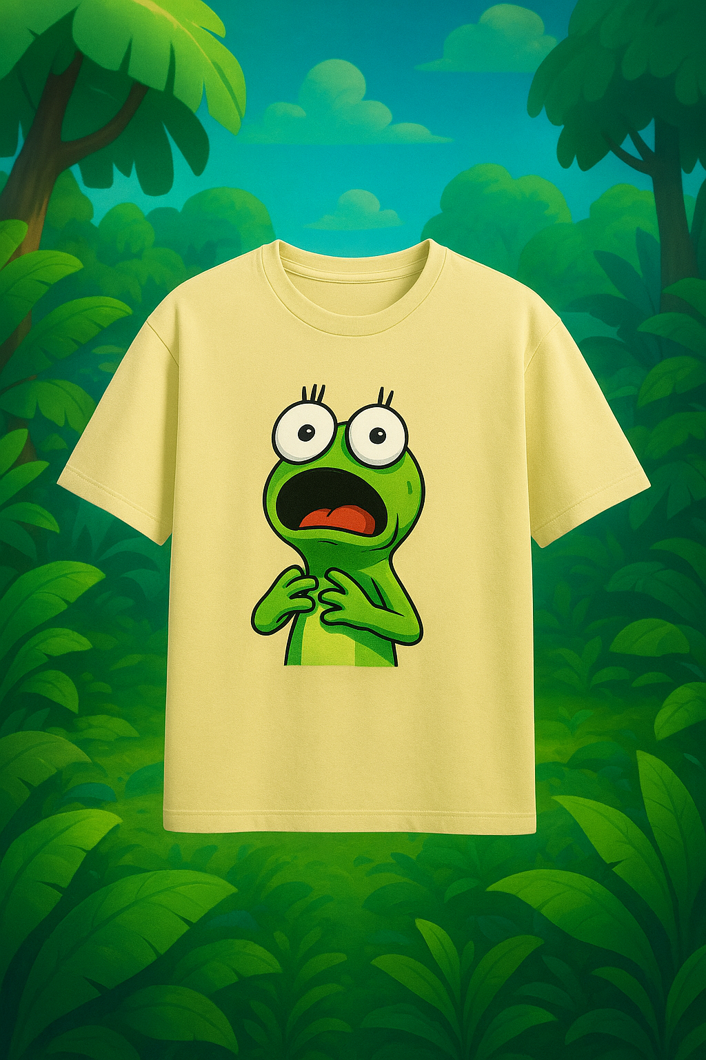 🐸 Storm BRN Oversized Fit "Shocked Frog" Unisex T-Shirt (Ages 13+) 🔥