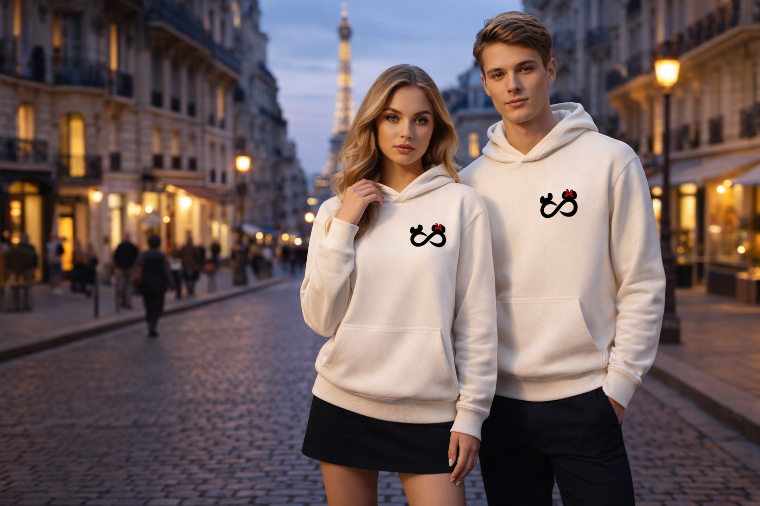 Infinity Vibes Embroidered Hoodie ♾️🖤