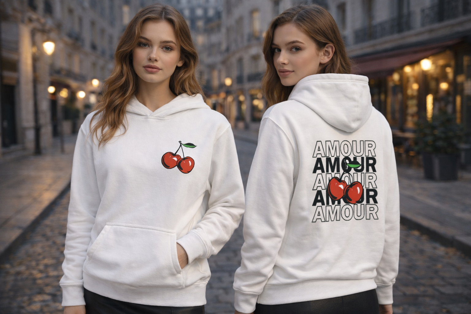 AMOUR Cherry Hoodie 🍒 Sweet feelings. Never said.