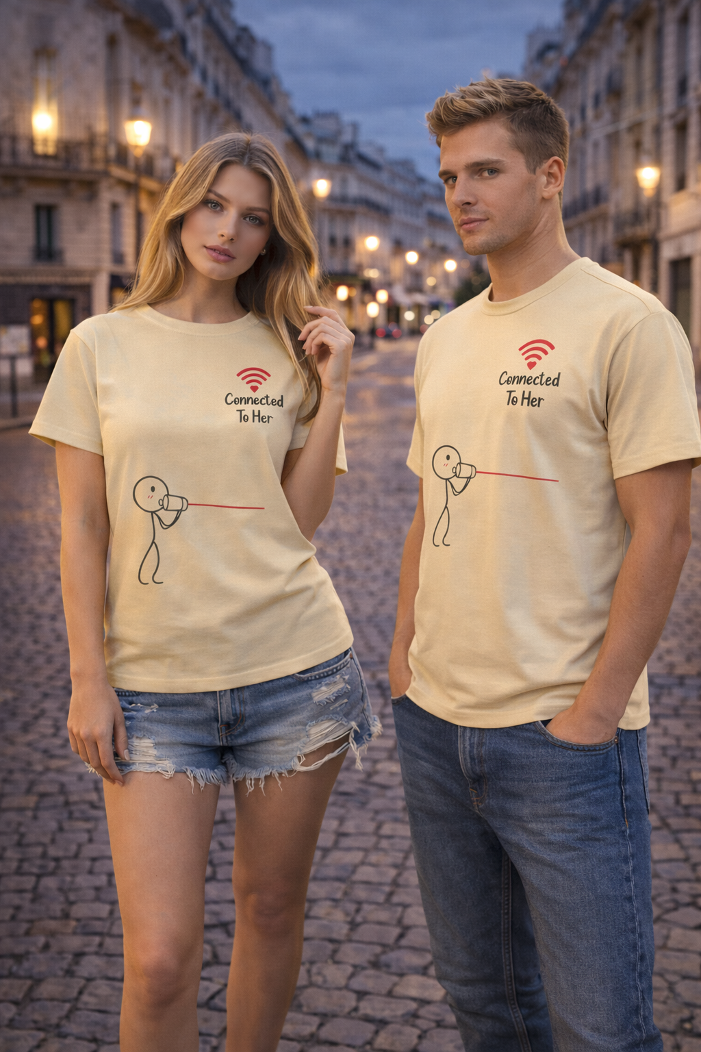 “Connected To Her” Supima Cotton Tee