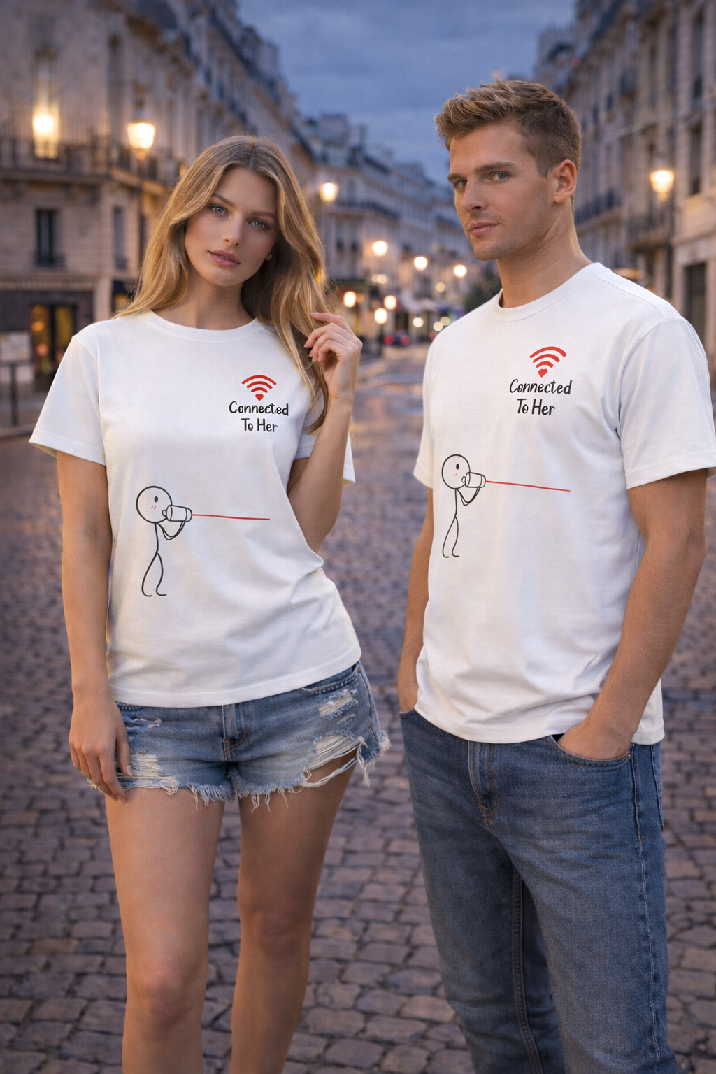 “Connected To Her” Supima Cotton Tee