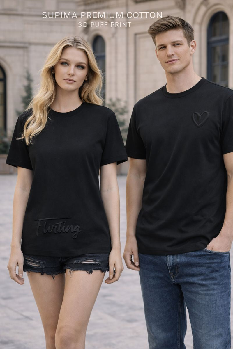 Flirting Supima Tee Soft Launching Feelings.