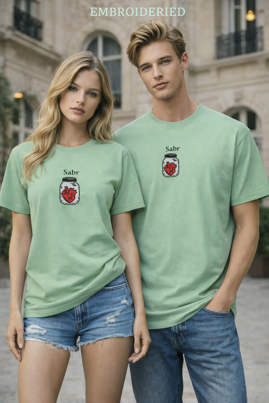 “Sabr Heart” Embroidered Tee