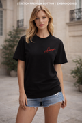 Heaven Heart Embroidered Tee – Romance Edition ❤️✨