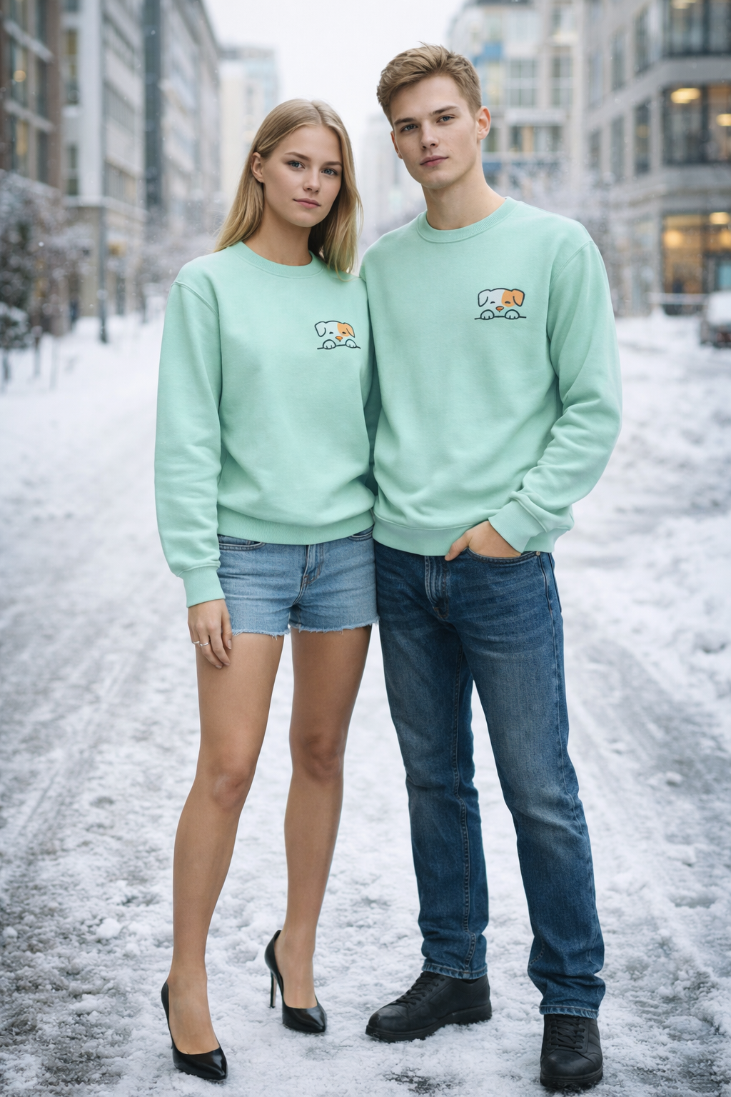 Snooze Pup Embroidered Sweatshirt — Soft Life Activated