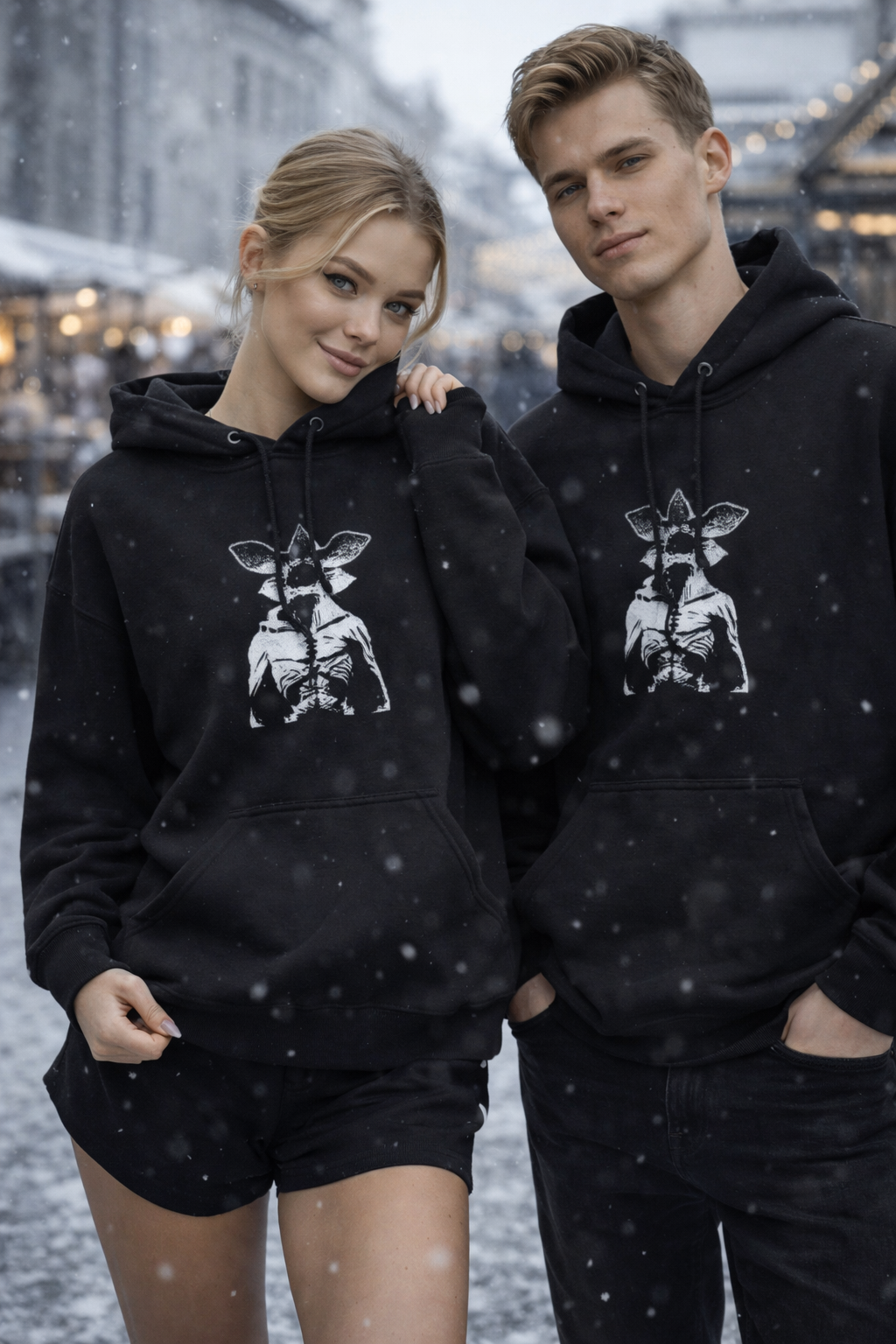 Shadow Rider Heavyweight Black Hoodie