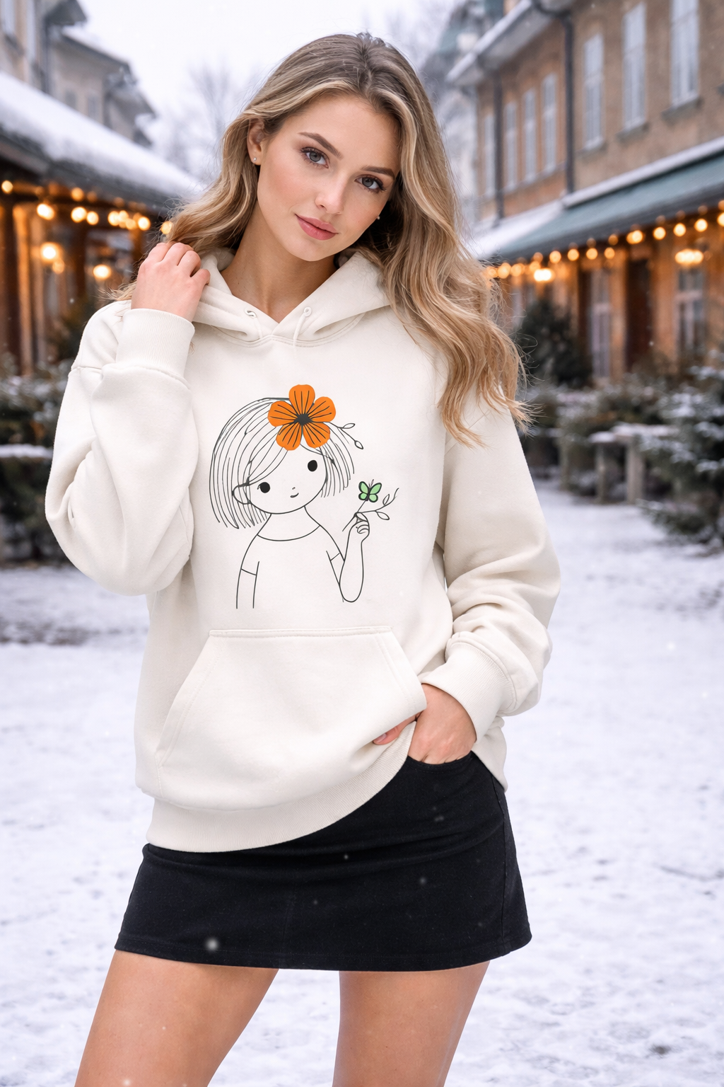 Soft Bloom Girl Hoodie 🌼