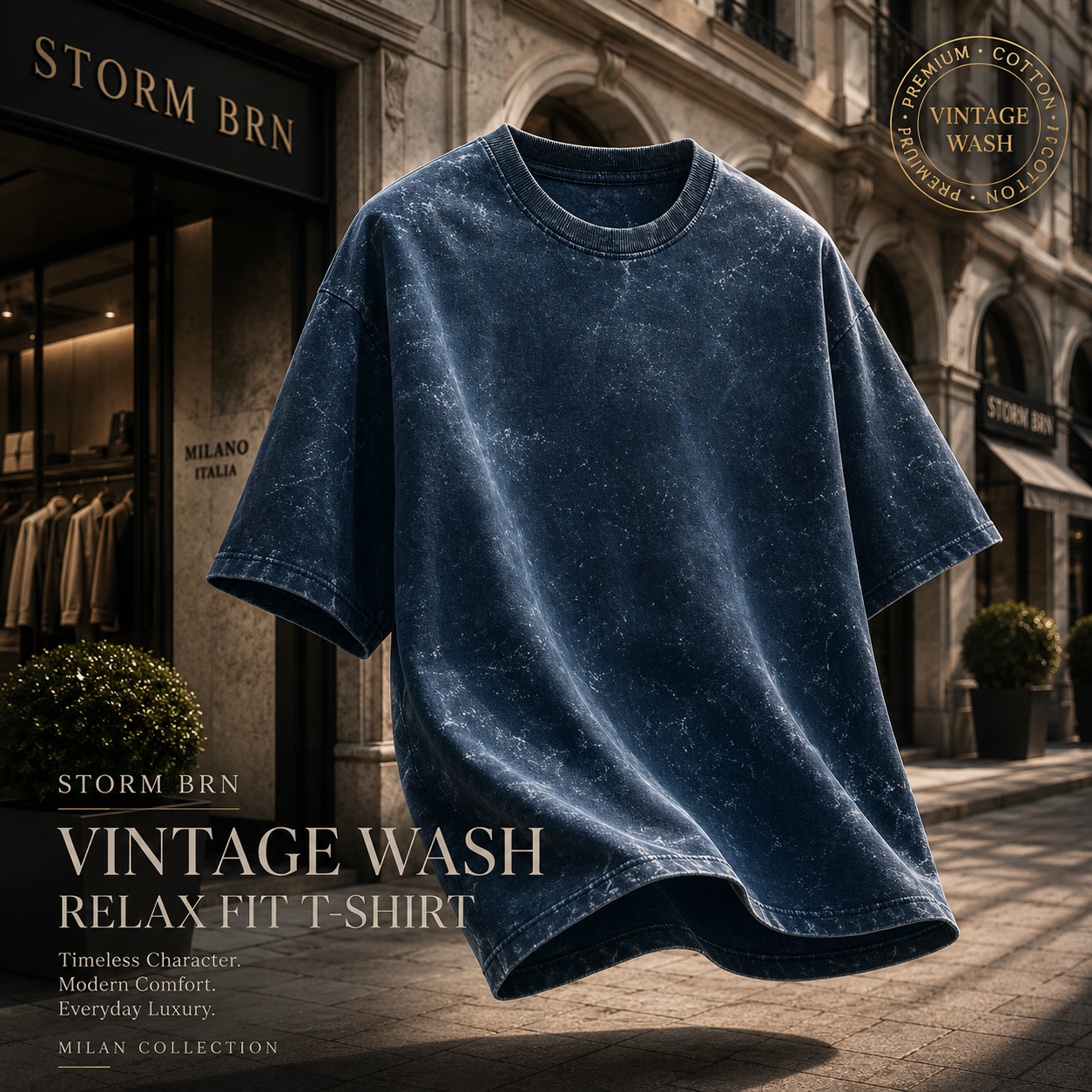 STORM BRN™ — No Rules Acid Wash Tee 🔥