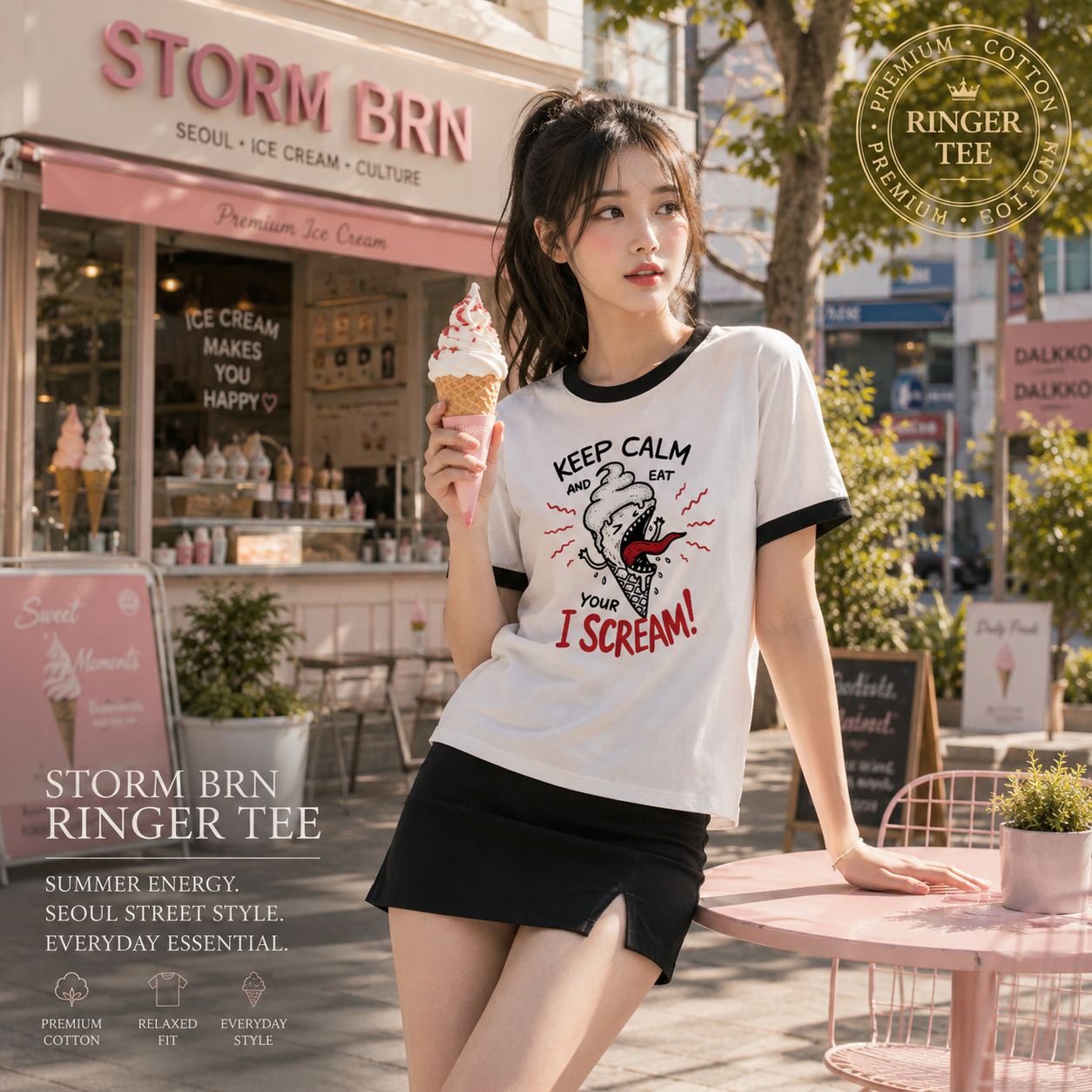 Ringer Tee – I Scream Energy 🍦🔥