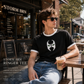Ringer Tee – Shadow Mask 🖤⚡