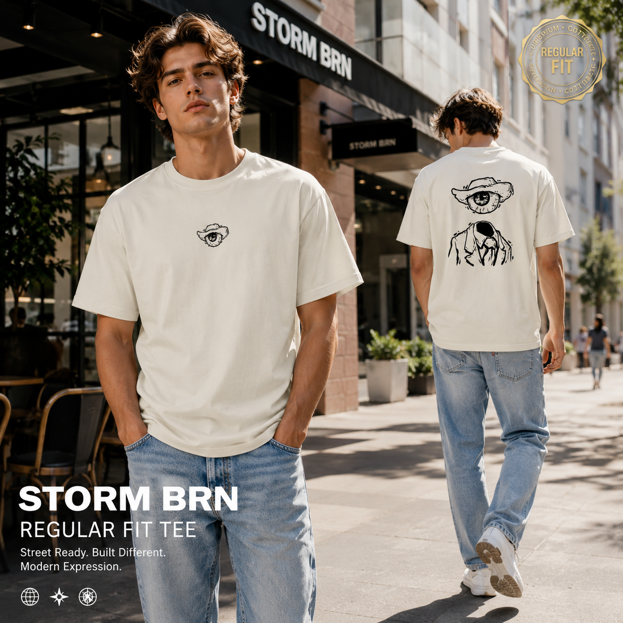 👁️ STORM BRN – Eyeconic Classic Fit Tee
