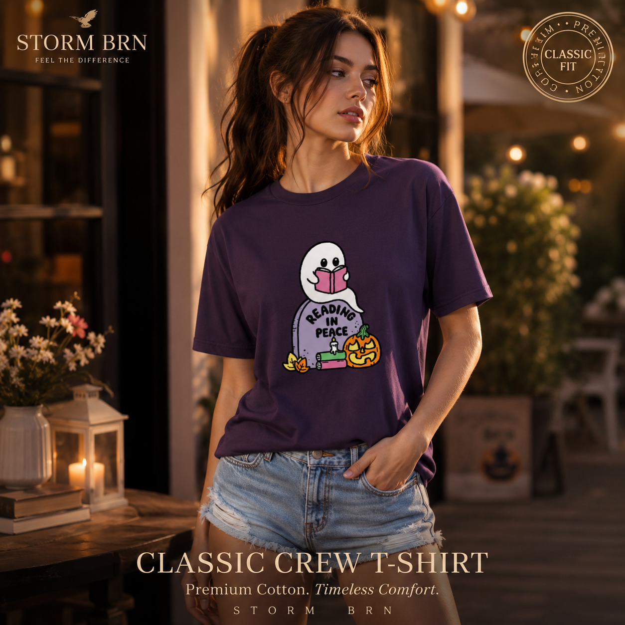 Spooky Cute Aesthetic T-Shirt 💜🎃