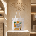 🌴☀️ STORM BRN "Vacay Mode ON" Tote Bag