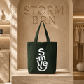 🖤✨ STORM BRN "Smile More" Tote Bag