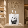 🖤🌙 STORM BRN "Midnight Garden" Tote Bag Zipper