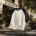 🖤⚡ STORM BRN Oversized Raglan T-Shirt