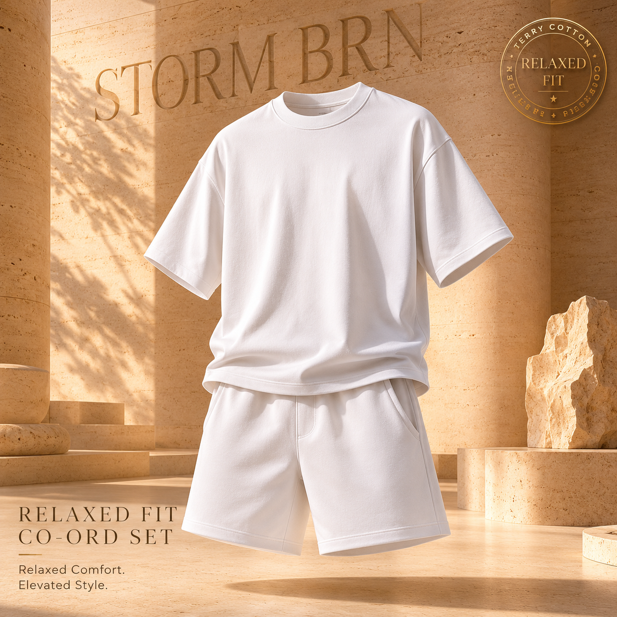 Always On™ – Co-ord Terry Set | Premium Terry Tee & Shorts