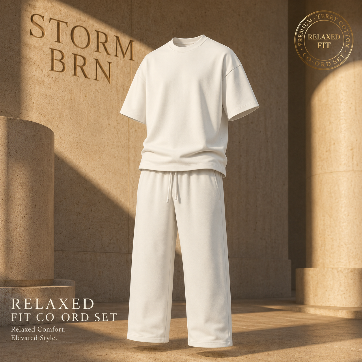 CloudEase™ – Terry Co-Ord Set | Relaxed Fit Premium Loungewear