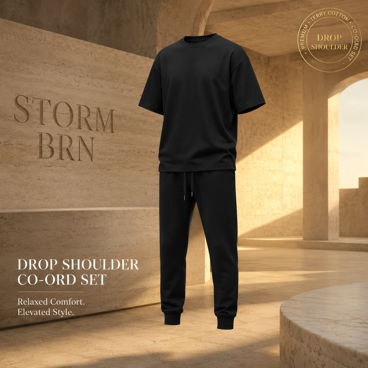 OFF DUTY™ – Terry Jogger Set | Premium Terry Tee & Joggers