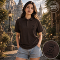 Espresso Patronum Embroidered Polo ⚡
