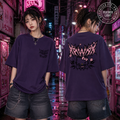 🖤 KAWAII CHAOS – Gothic Anime Oversized Tee 🎀⚡