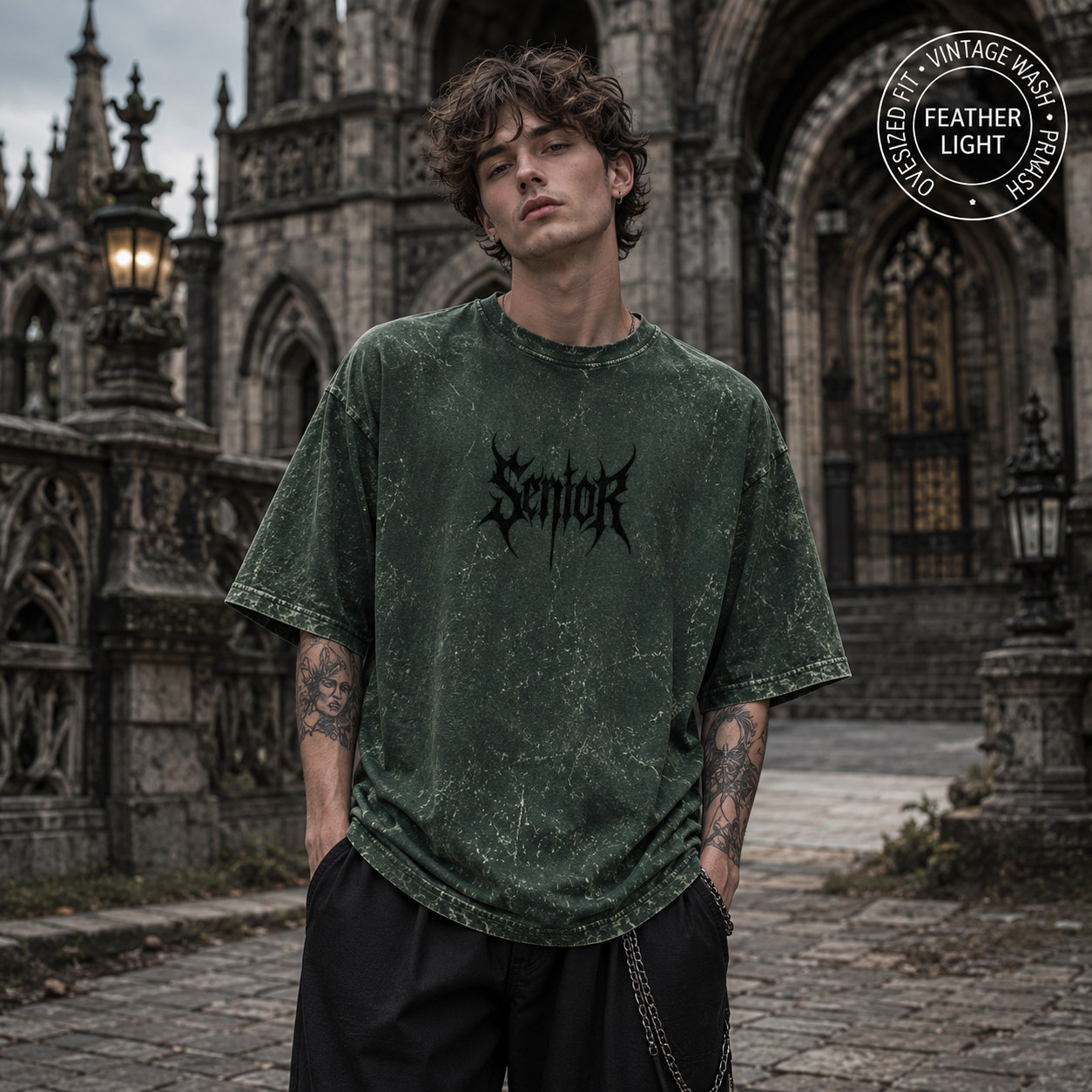 🖤 GOTHIC SERIES — Relax Fit Vintage Wash