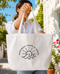 Everyday Sunny Day Happiness Large Tote Bag (Zipper)