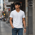 V-Neck T-Shirt – Solid | Clean Fit, Sharp V Energy 🔥