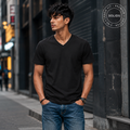 V-Neck T-Shirt – Solid | Clean Fit, Sharp V Energy 🔥