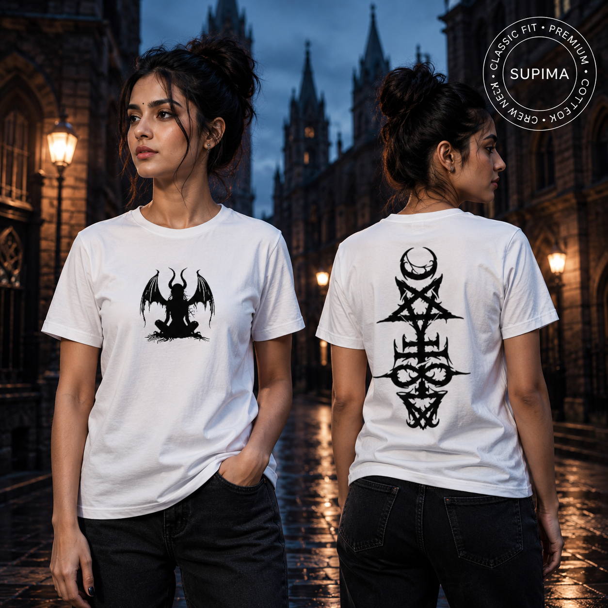 Storm BRN “Dark Sigil” Supima T-Shirt – Gothic Dual Print Edition 🖤🔥