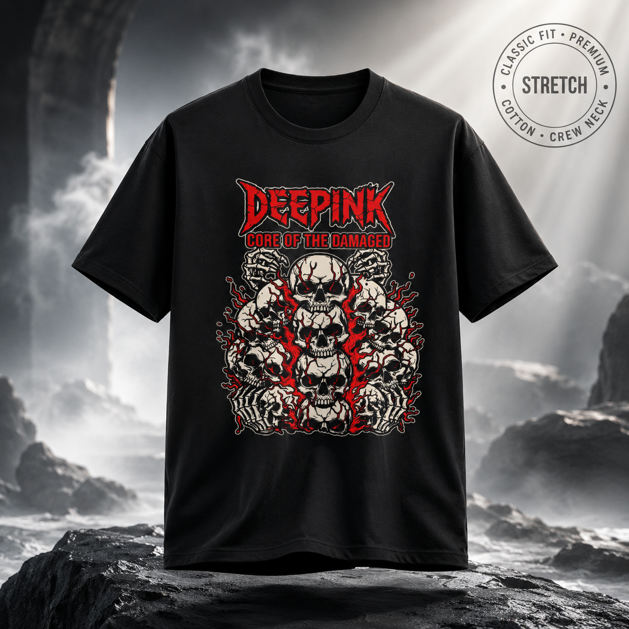 💀 Deepink: Core Of The Damaged Tee